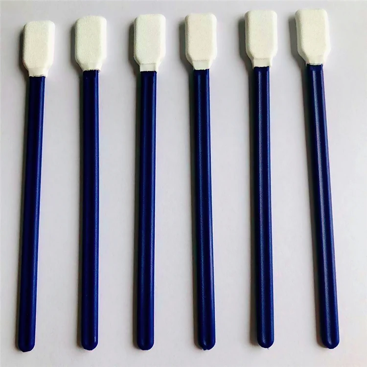 Lint free polyester foam tip cleanroom clean swabs for camera lens screens