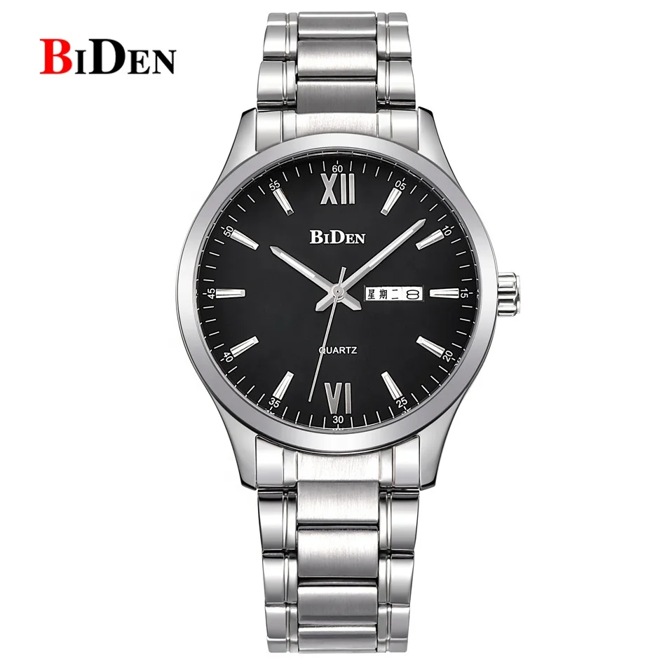 
 BIDEN New listing Men watch Luxury Brand Watches Quartz Clock Fashion Leather belts Watch Cheap Sports wristwatch relogio male  