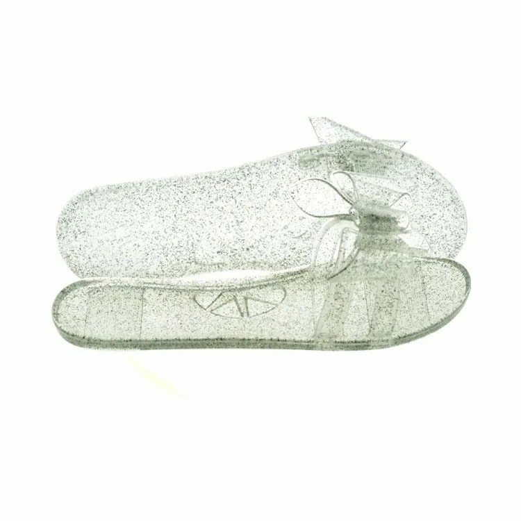 
summer fashionable cheap plastic pvc transparent clear jelly sandals for women 