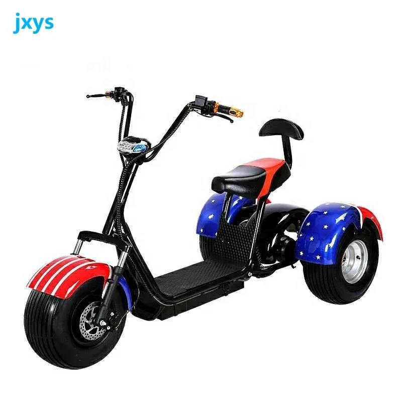 [usa Eu Cn Stock] 3 Wheels 1000w/2000w/3000w 60v High Speed 35-60km/h Fat Tire Electric Scooter Citycoco Scrooser