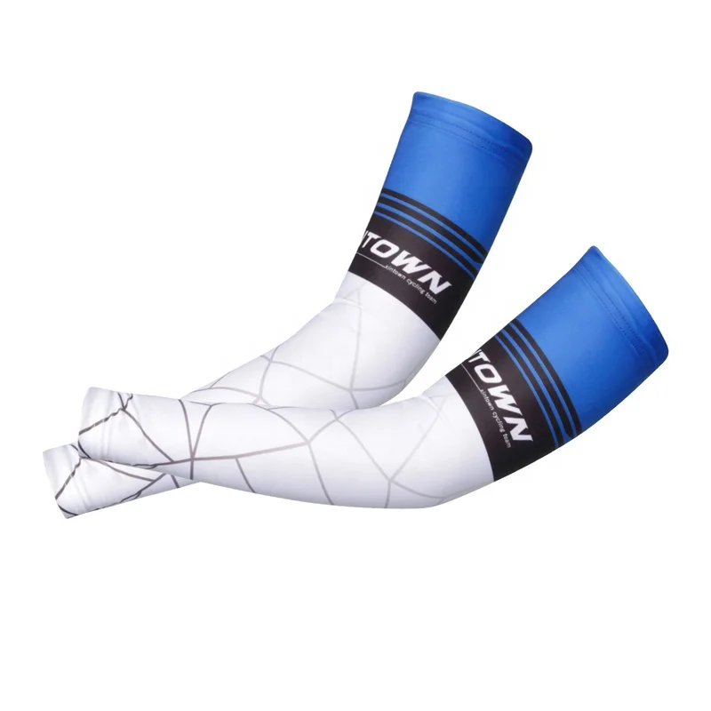 custom adult printed polyester breathable outdoor over sleeve Drop shipping summer sunscreen sports arm sleeve