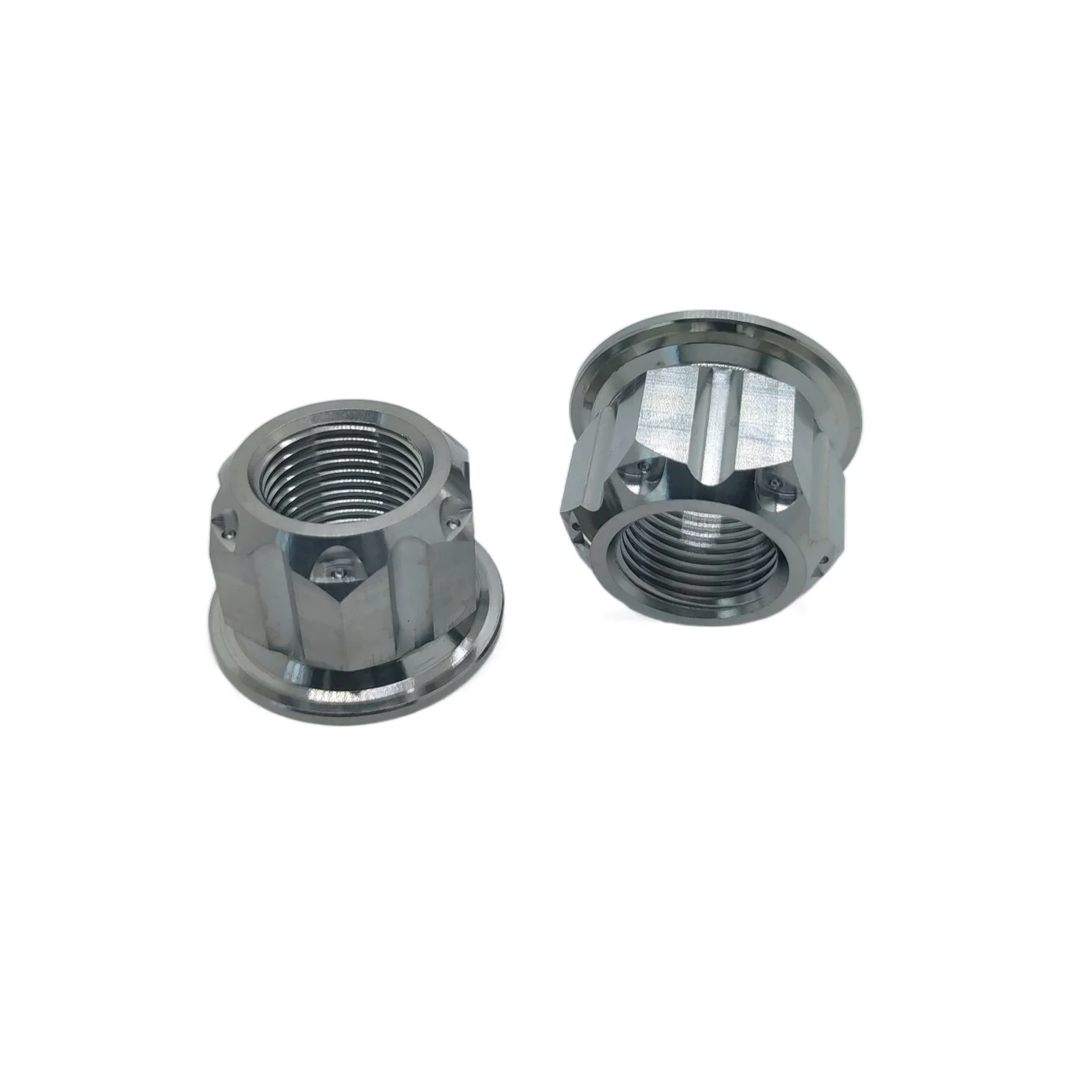 Titanium nut M8 M10 M12 M18 CNC Finish  various color rainbow  black  gold