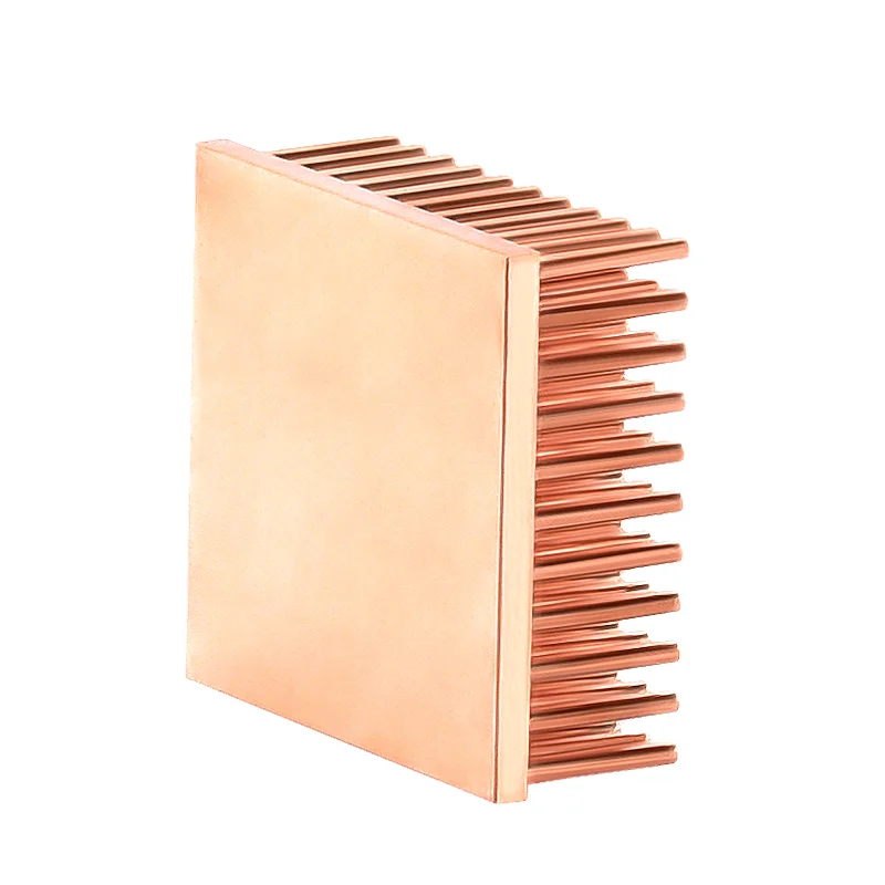 Shenzhen LIKE 40 x 40mm Custom Square Design Small Mini 10W Led Copper Pin Fin Cold Forging Copper Heatsink