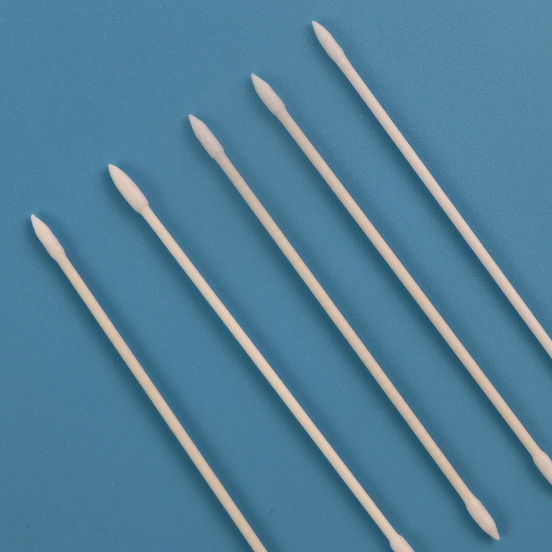 100pcs Biodegradable Paper Stick 2.2mm Micro Pointed Qtips Cotton Swab for Makeup Cleaning