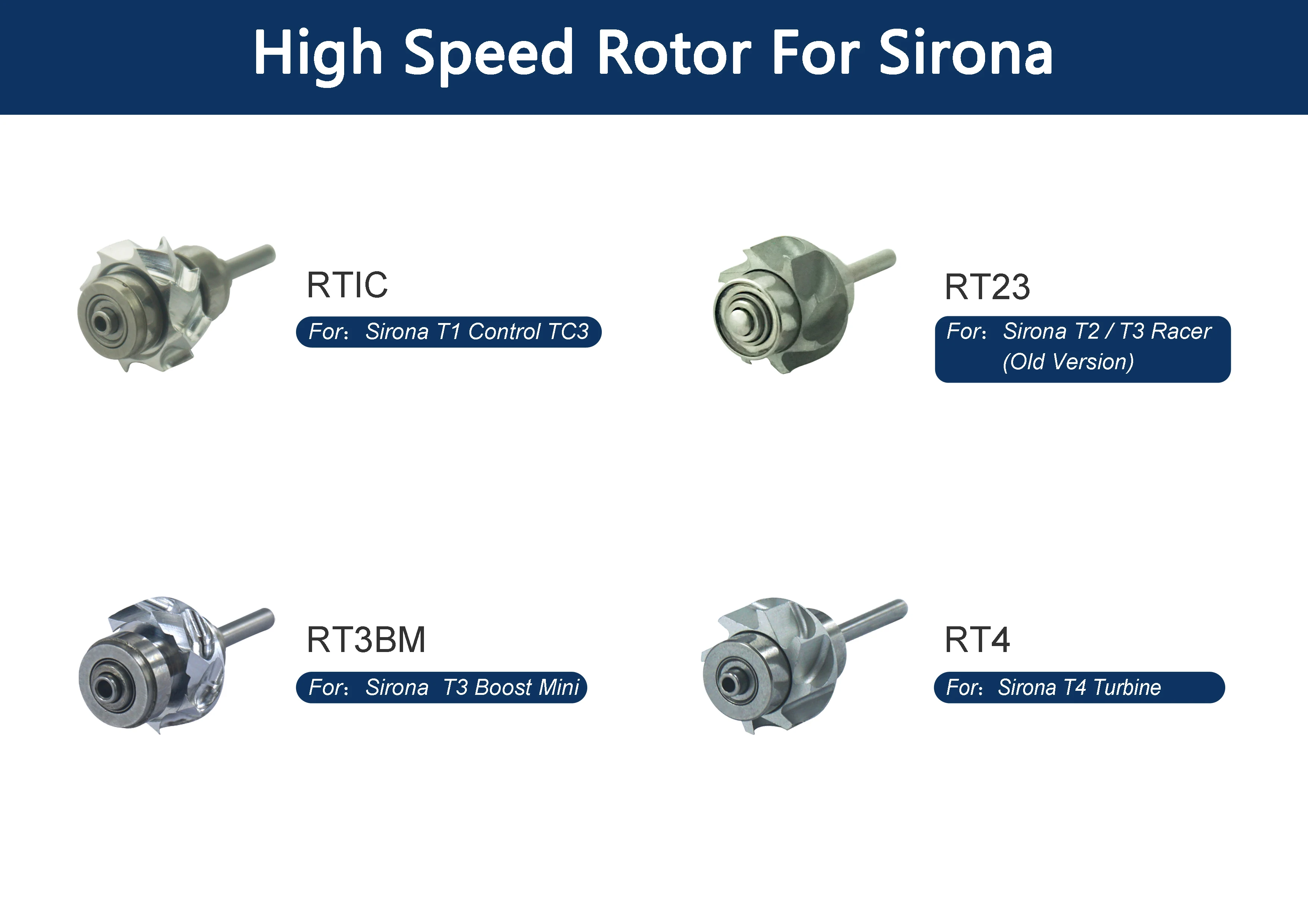 Стоматологическая деталь наконечник Полный ротор для Sirona T1 Control TC3 высокоскоростной RT-RT1C воздушной турбины