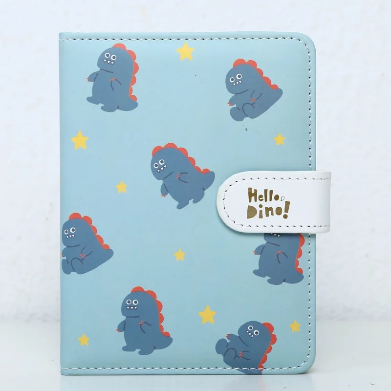 Ctrative 64K leather  Premium Cartoon Dinosaur Magnetic Buckle Notebook For Children