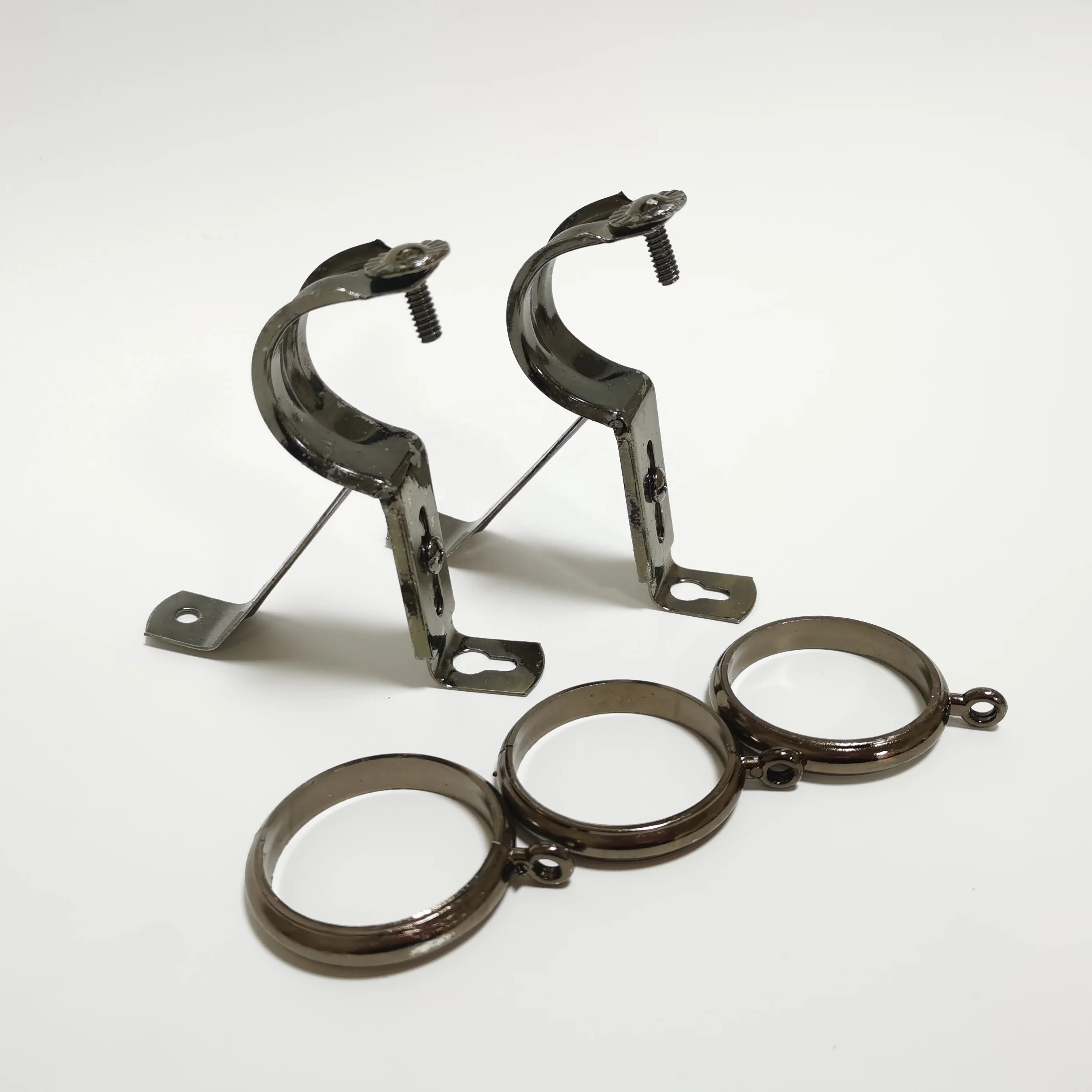 
YURGUO curtain rod bracket shower curtain holder curtain rod aluminum BK-1 