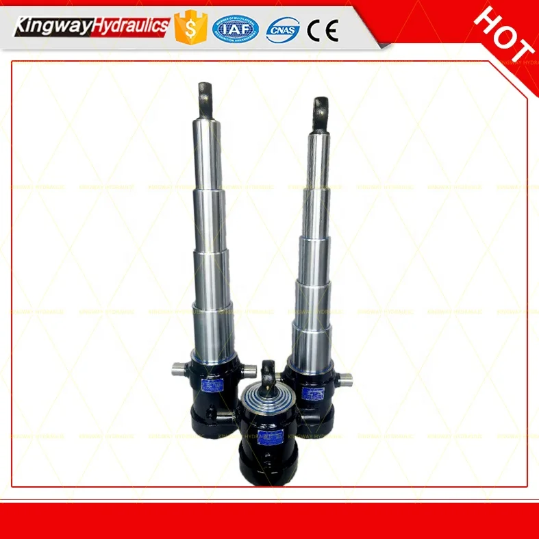Kubota Trailer Telescopic Multi Stages Hydraulic Cylinder Used For Dump Truck From Kingway Hydraulic