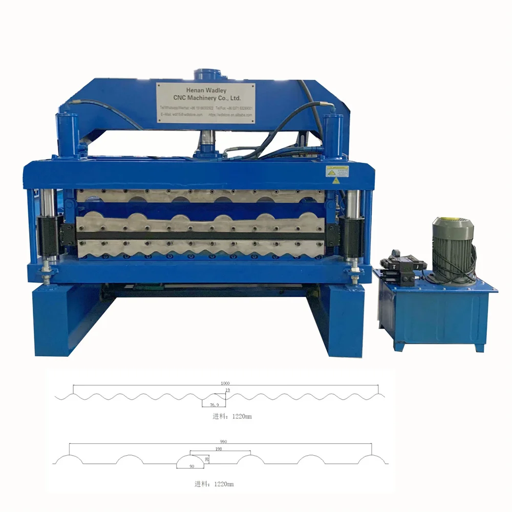 Building Material Metal Steel Double Layer Roof Plate Sheet Tiles Cold Roll Forming Making Machine
