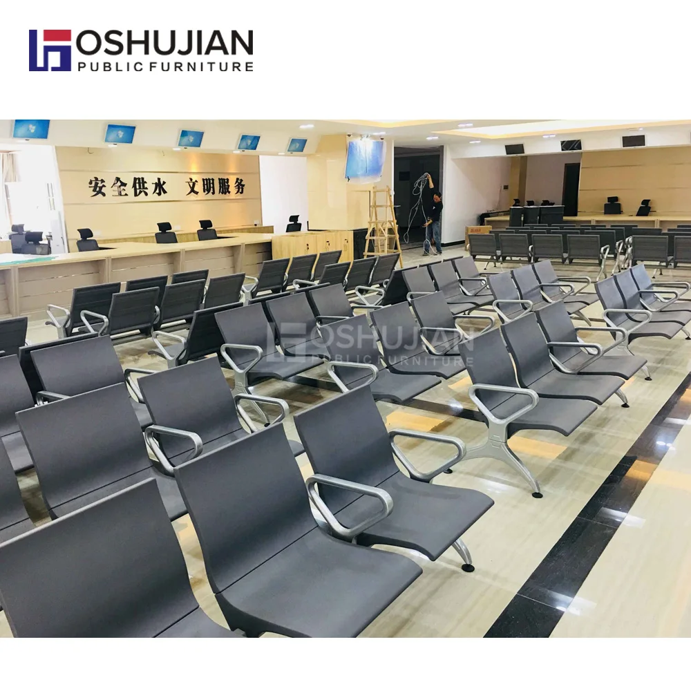 Современный стильный полиуретановый стул для ожидания в аэропорту