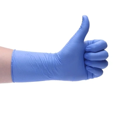 Одноразовые нитриловые перчатки 6 мил 100 шт. упаковка черные синие оптовая продажа