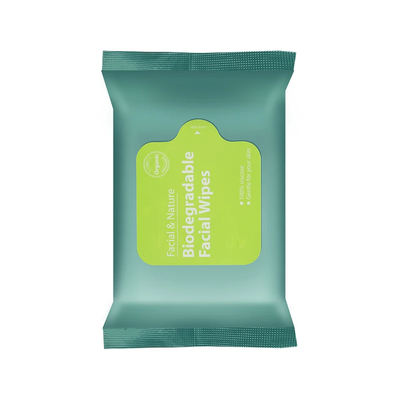 
PERFCT Biodegradable Makeup Remover Wet Facial Cleansing Cosmetic Oil Free Wipes Best Private Label OEM Organic Natural 30 45 