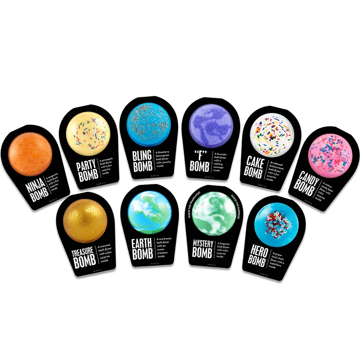 Donut Christmas Kids Bath Salt Ball Packaging Bath Bombs Powder Gift Set Organic Salt Bath Bombs With Flowers