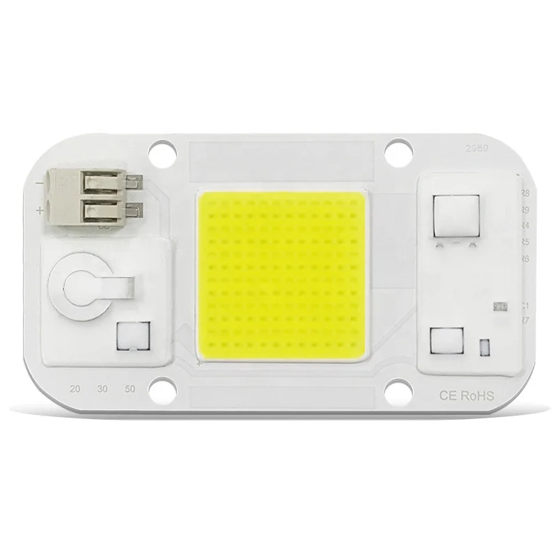 4075 Solderless Connector LED COB High Power Spotlight LED Street Light Module 110V 220V AC COB LED Chip 50w