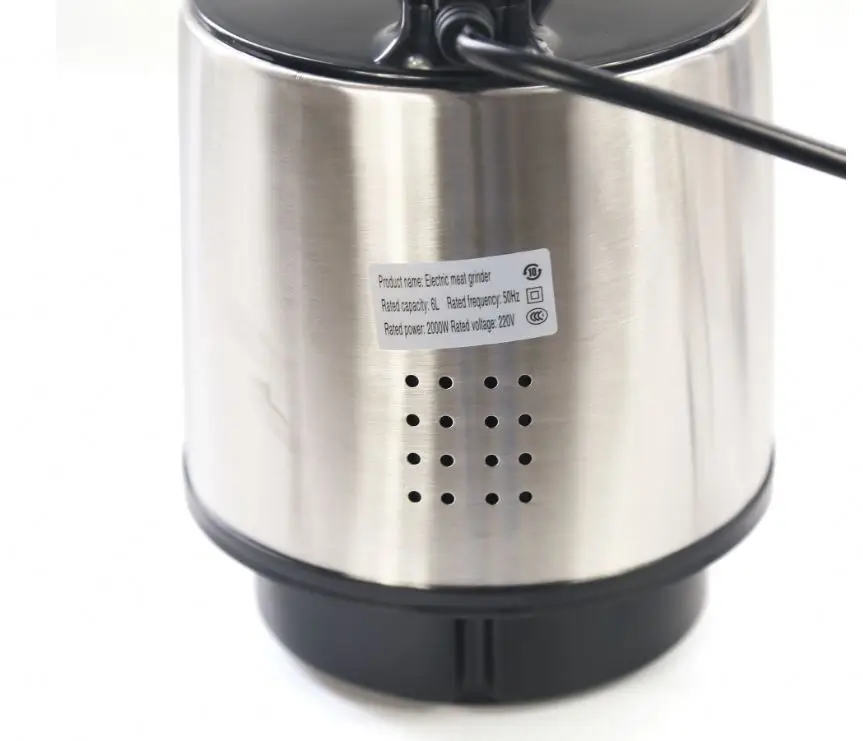 6L Silver Crest Yam Pounder 4500W Multifunctional Food Machine Meat Grinder Stainless Steel meat chopper yam pounder