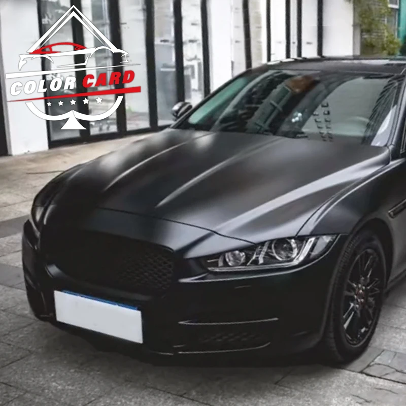 PVC Premium Quality Stain Matte Chrome Black Car Protection Film Vinyl Wrap Car Cover Black Vinyl Wrap Rolls Film For Car