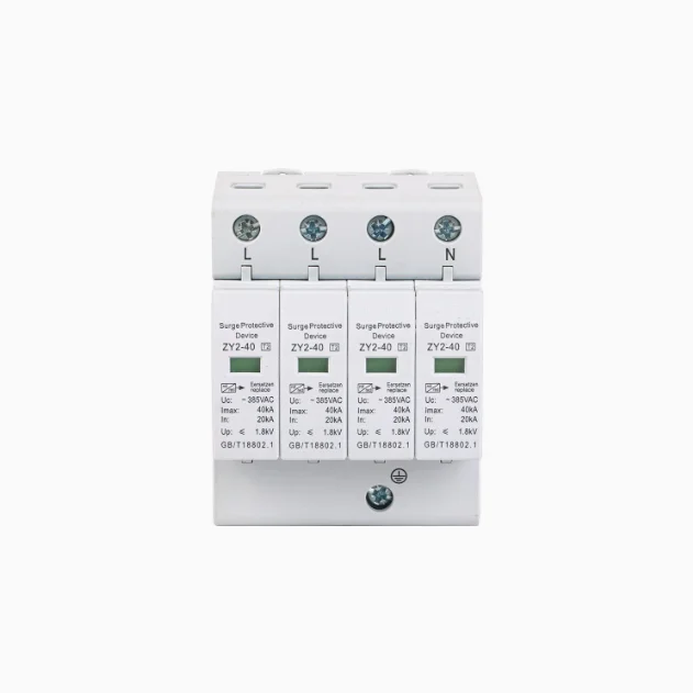 High Quality Factory Production 220V 380V 440V 20-40ka Surge Protector 4 Pole AC Surge Protective