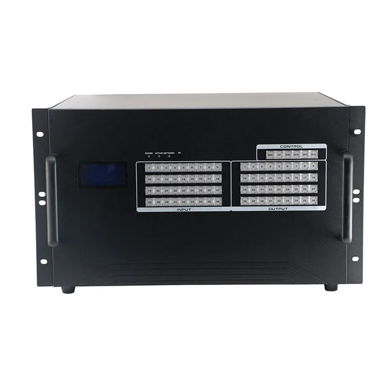 WEB/RS232 APP control 1080P/4K30/4K60 4x4/8x8/36x36 HDI/3GSDI/DVI/VGA/YPBPR/CVBS/HD-Base video processor Matrix Switcher