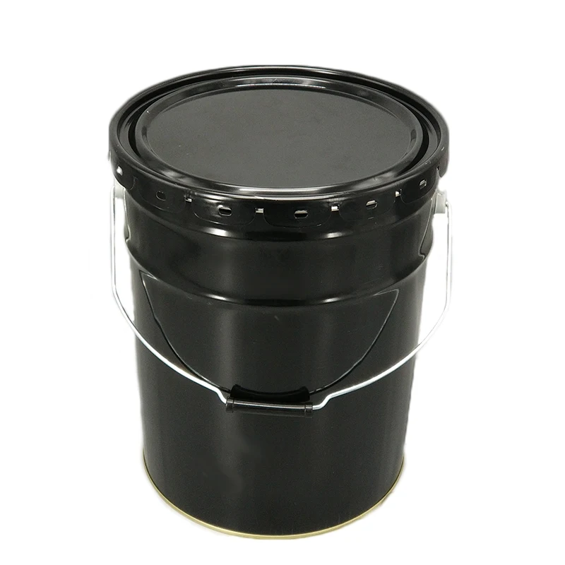 5 US Gallon Round Large Opening Paint Iron Drum Metal Pail For Water-based Paint