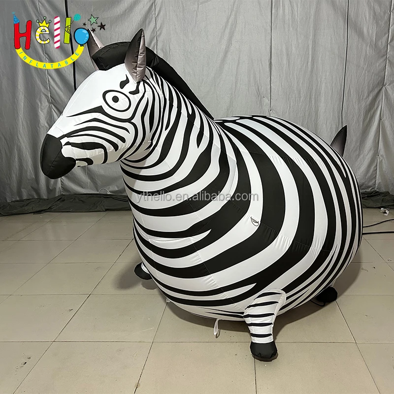 Custom Zoo Yard Decoration Inflatable Animal Inflatable Zebra Model