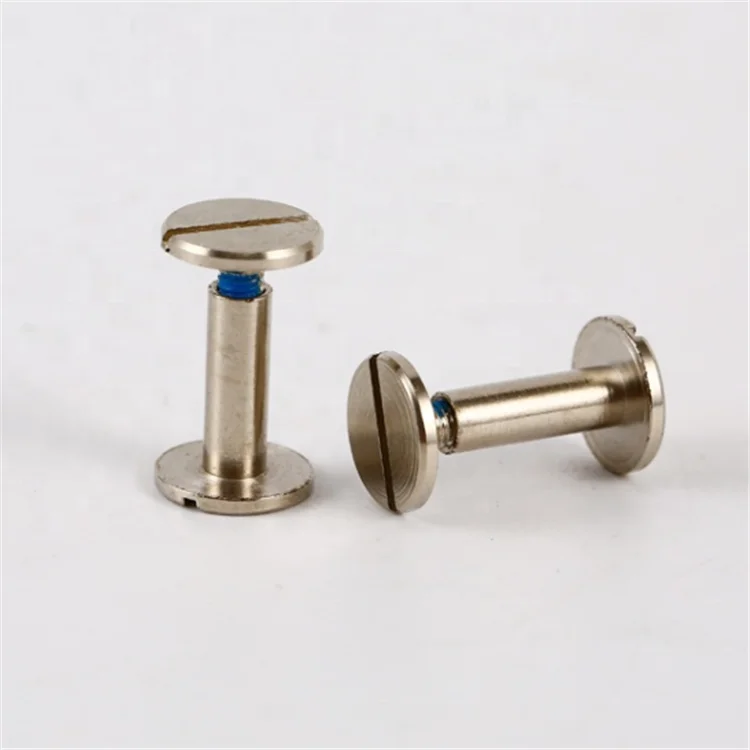 Customized Degin Brass Nickel Plating Chicago Screw for Electronics