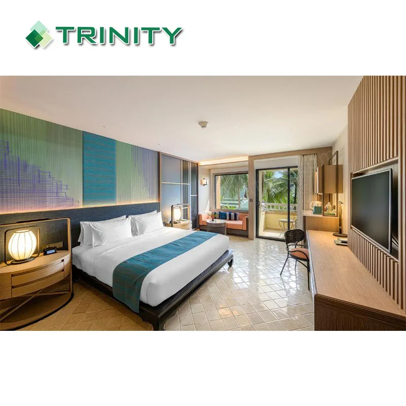 Modern Wooden 4 Star Resort Phuket Guest Room Furniture Holiday Inn Hotel Bedroom Furniture For Sale