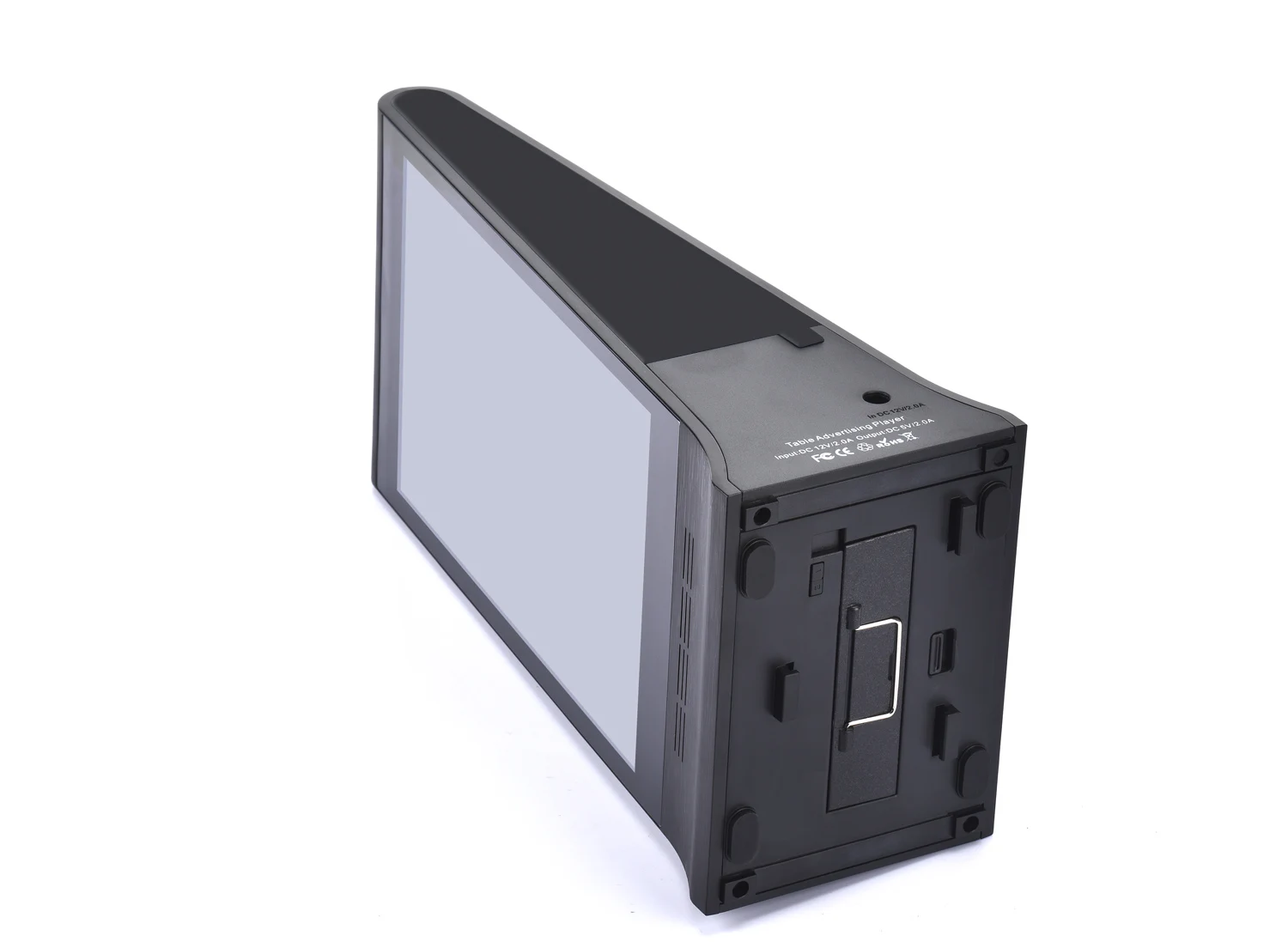restaurant digital wifi android desktop table menu stand cell phone advertising charging station power bank ad player