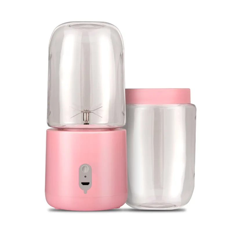 Wholesaler High Quality Rechargeable 6 Blades Mini Usb Charging Electric Power Battery Portable Blender Juicer