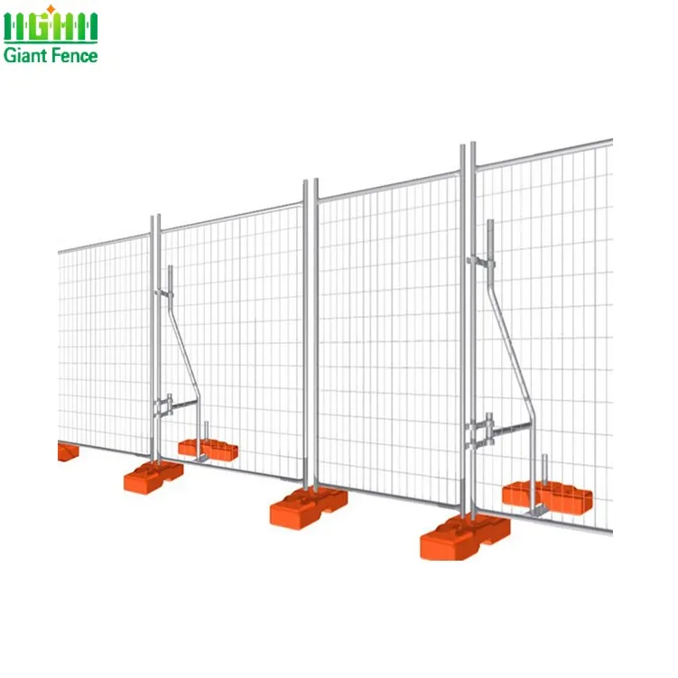 Australia Outdoor Building Removable Temp Fence Panels Trellis Building Zaun Event Cloture Construction Site Temporary Fencing