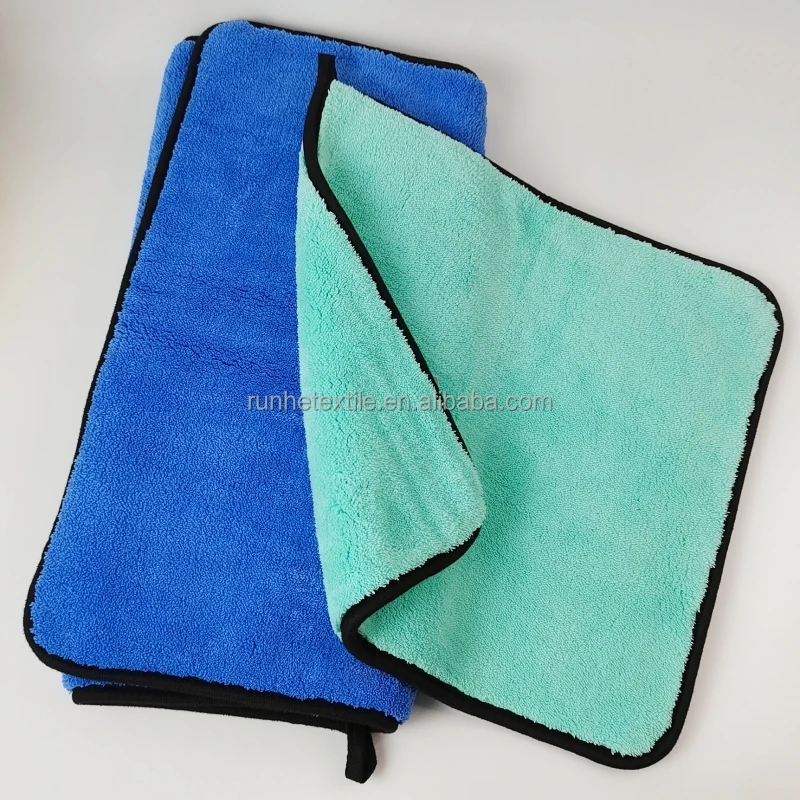 Polishing and Waxing Car Towel Thicker Coral Fleece Car Wash Towel Custom Logo Car Cleaning Cloth Microfiber Towel