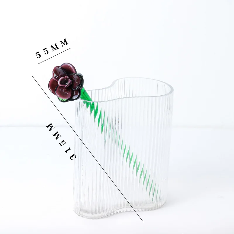 Декоративный стеклянный прекрасный букет цветов вечные Цветы Роза для украшения дома