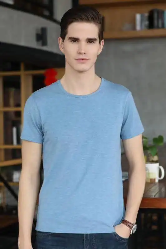 
2021 Sbamy Logo Printing Bamboo Comfortable Printed Tshirt for Sale 