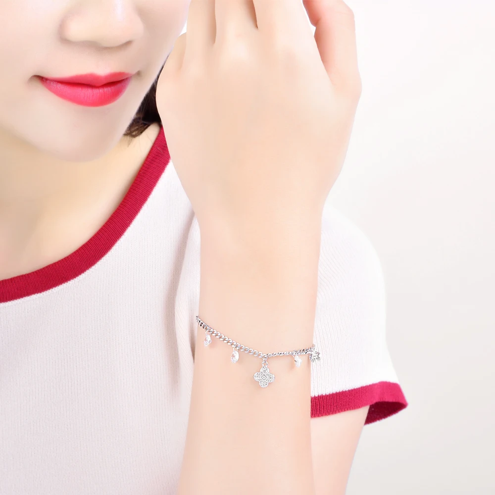 925 Sterling Silver bar bracelet with best services With Bijoux Femme
