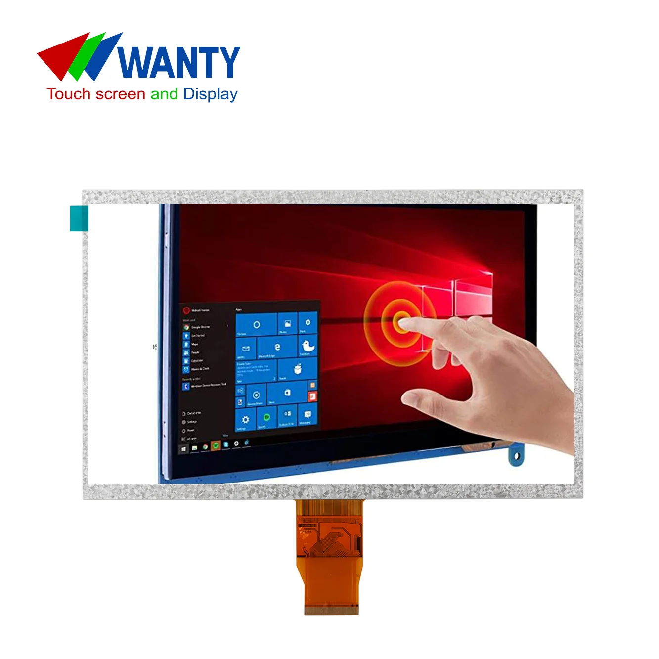 1024x600 TN RGB LCD 10.1 Inch Capacitive Touch Screen TFT LCD Display