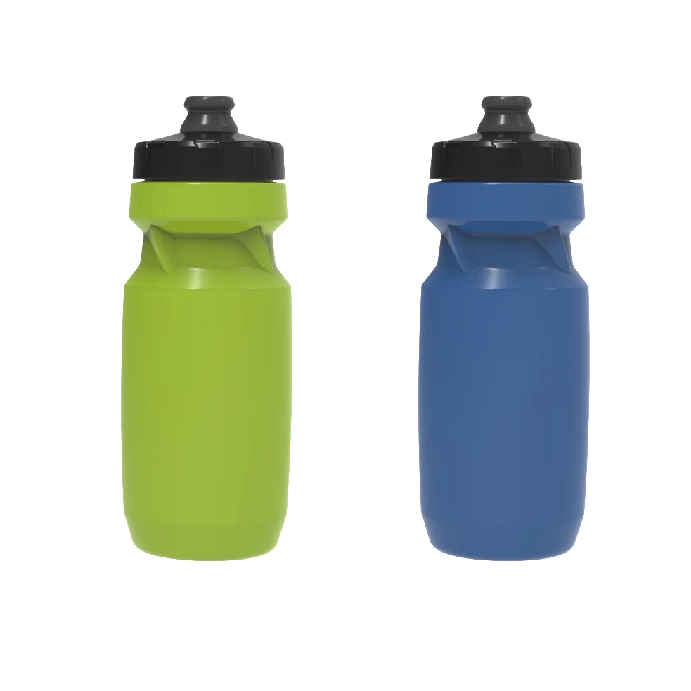 Lemon green and navy blue color cycling water bottle  Mountain plastic BPA free kettle ice hockey football sport water bottle