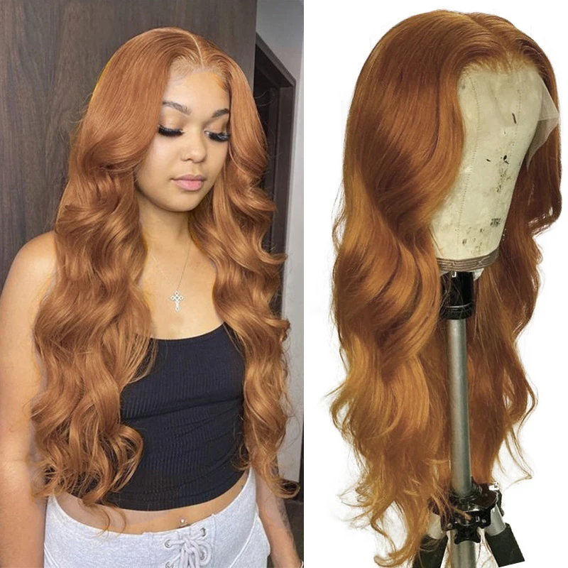 32 inch strawberry blonde human hair lace front wigs yexin, skin top silk base raw blonde european human hair wig for whitewomen