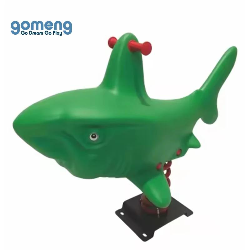 Popular animal style children playground spring ride ,garden outdoor playground spring rider toys rocking horse