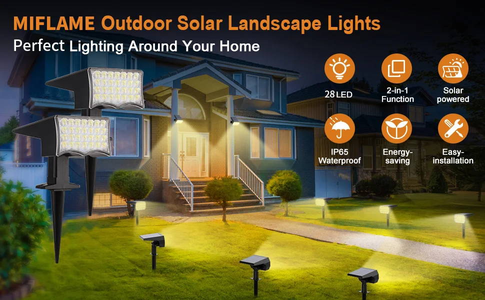 Waterproof Solar Powered LED Lawn Spot Light Garden Solar Light Outdoor Solar garden light