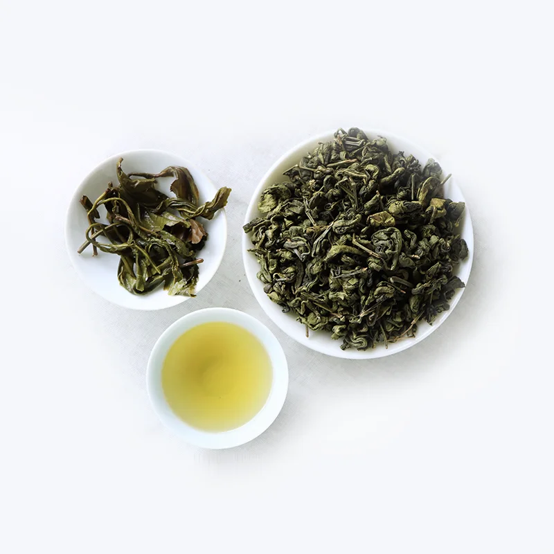 China Dianqing Gunpowder Slimming Tea 9373 9375 9475A In Box Cup Packaging 3 Years Shelf Life Newness Beverages Bulk Supplier