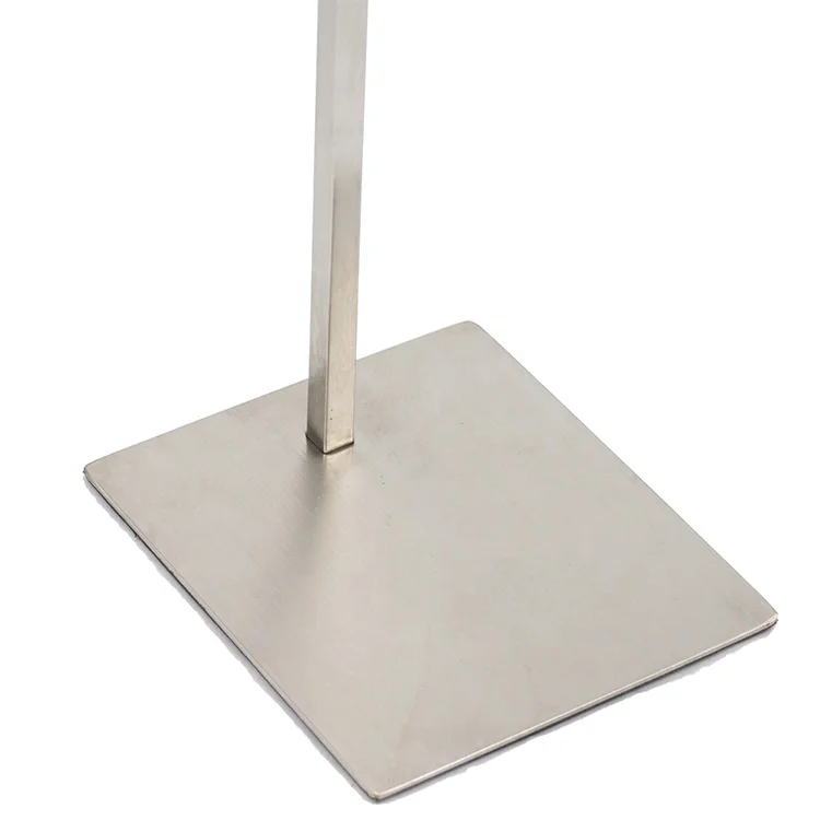 Factory shop polished stainless steel hand bags hanger handbag purse metal display stand rack gold holder display