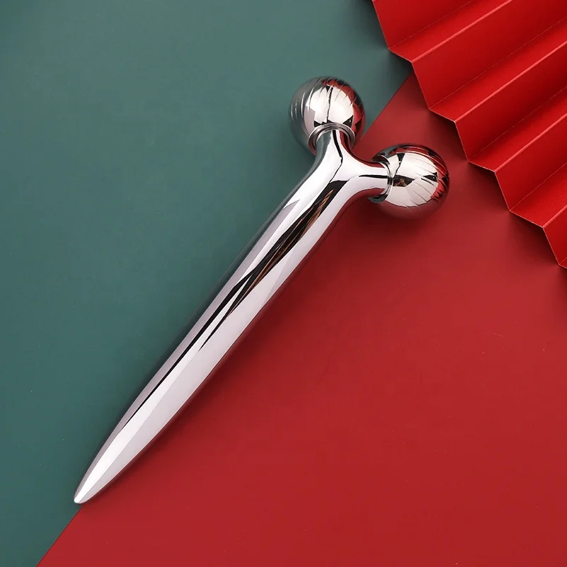 Beauty Tool Body Skin Lifting Thin Stainless Steel cooling balls Massager 3D V Face Ice Roller Facial Massage Machine