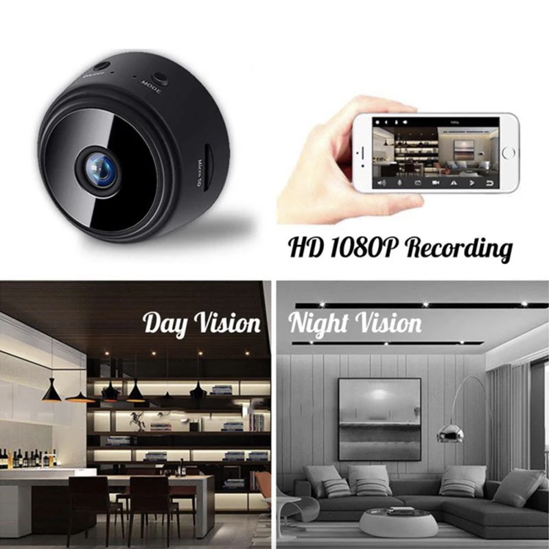 Night Version A9 Mini IP Surveillance Camera WiFi HD 1080p Micro Wireless Voice Recorder