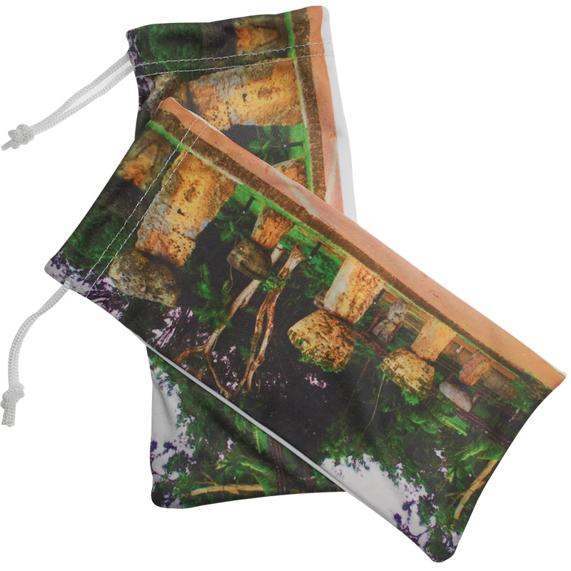 Microfiber Sunglass Bag with Sublimation for Glasses Eyeglasses Phone Jewelry