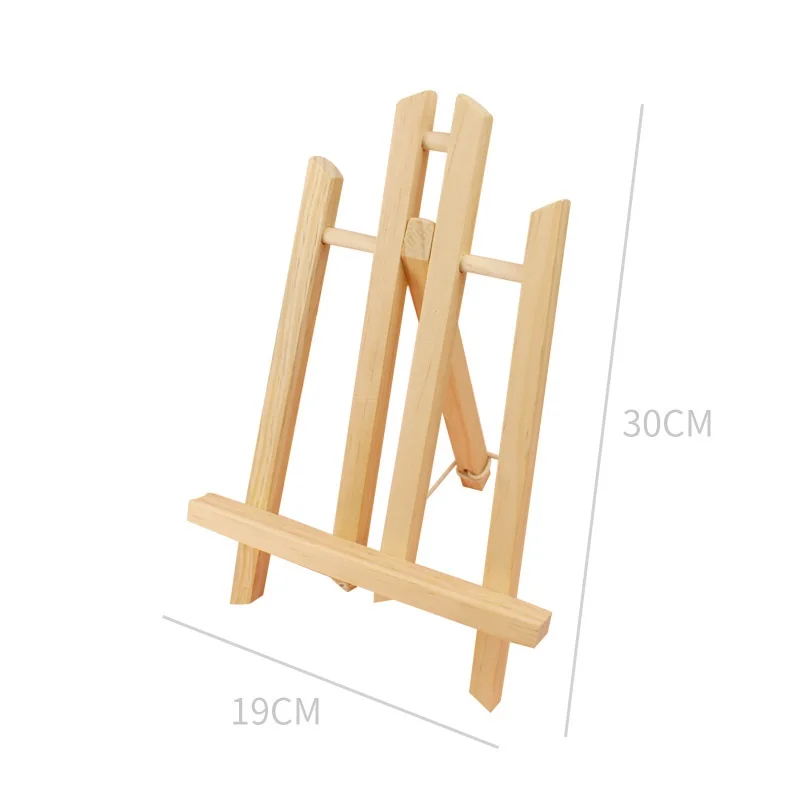 Wooden triangular desktop easel small easel is used for drawing by students in sketch studio wood easel
