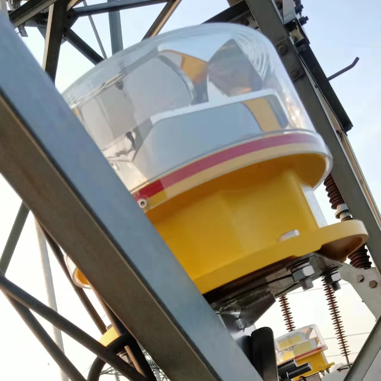 Air craft warning lights for towers 20 - 40 fpm flashing day/night time marking white obstruction lights & lighting systems