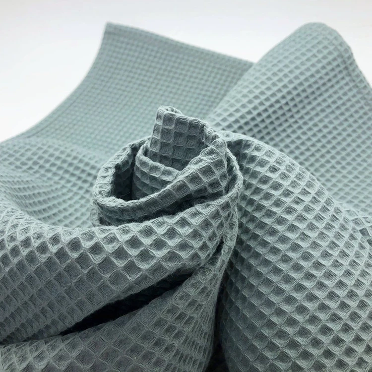 CHEER Custom personalized Super Soft Crocheted Baby Bedding Waffle linen kids Soft nursery Newborn baby blanket