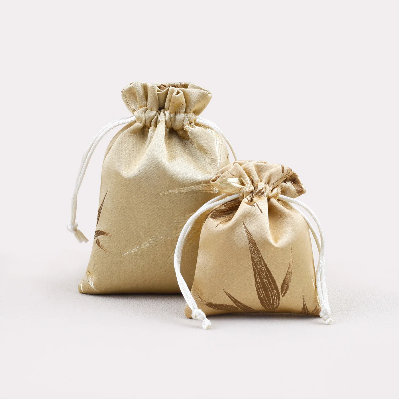 Hot Sale Factory Direct Brocade Bags Power Banks Earphones Jewelry Gua Sha Boards Drawstring Storage Pouches