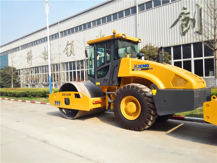 XCMG 14 ton hydraulic single drum vibratory road roller XS143H price