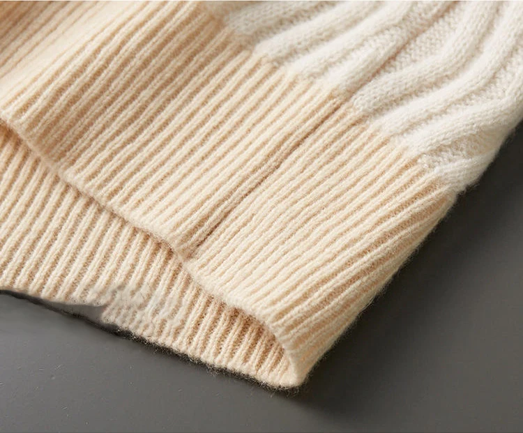 Man Crew Neck Pullover Hoodie Pullover Top 100% Wool Sweater Hot Sale  Long Sleeve Winter Clothes for Men Standard