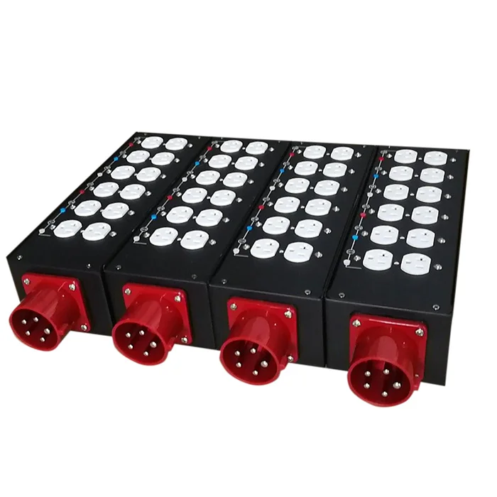 32A input power splitter switchboard for electric distro